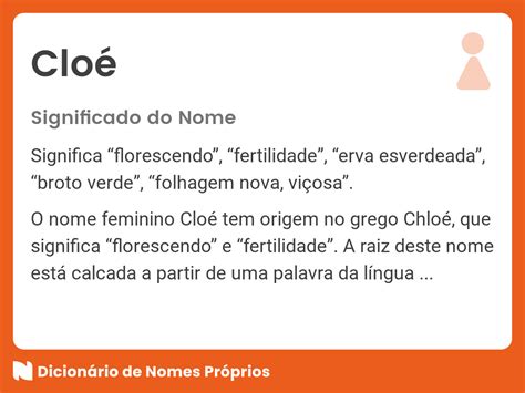 Nome Cloe .